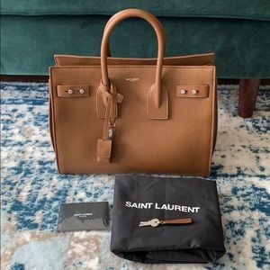 Saint Laurent small supple leather sac de jour